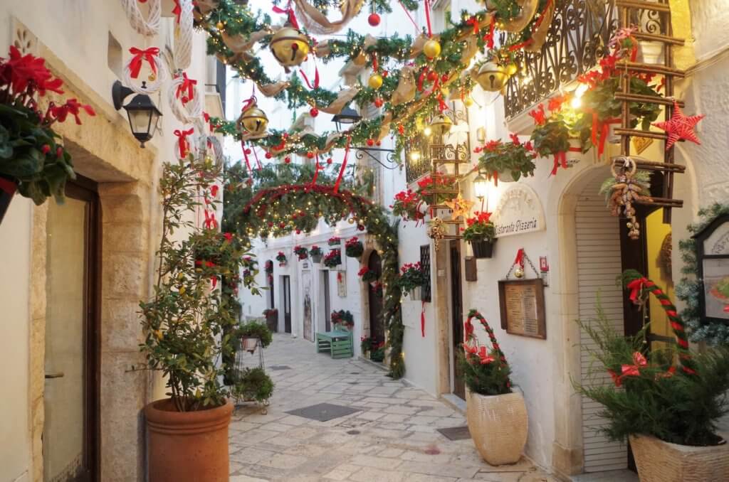 Christmas in Locorotondo, Puglia, Italy