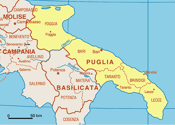 Puglia Map