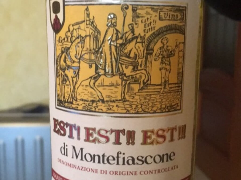 Est Est Est Wine Bottle Label