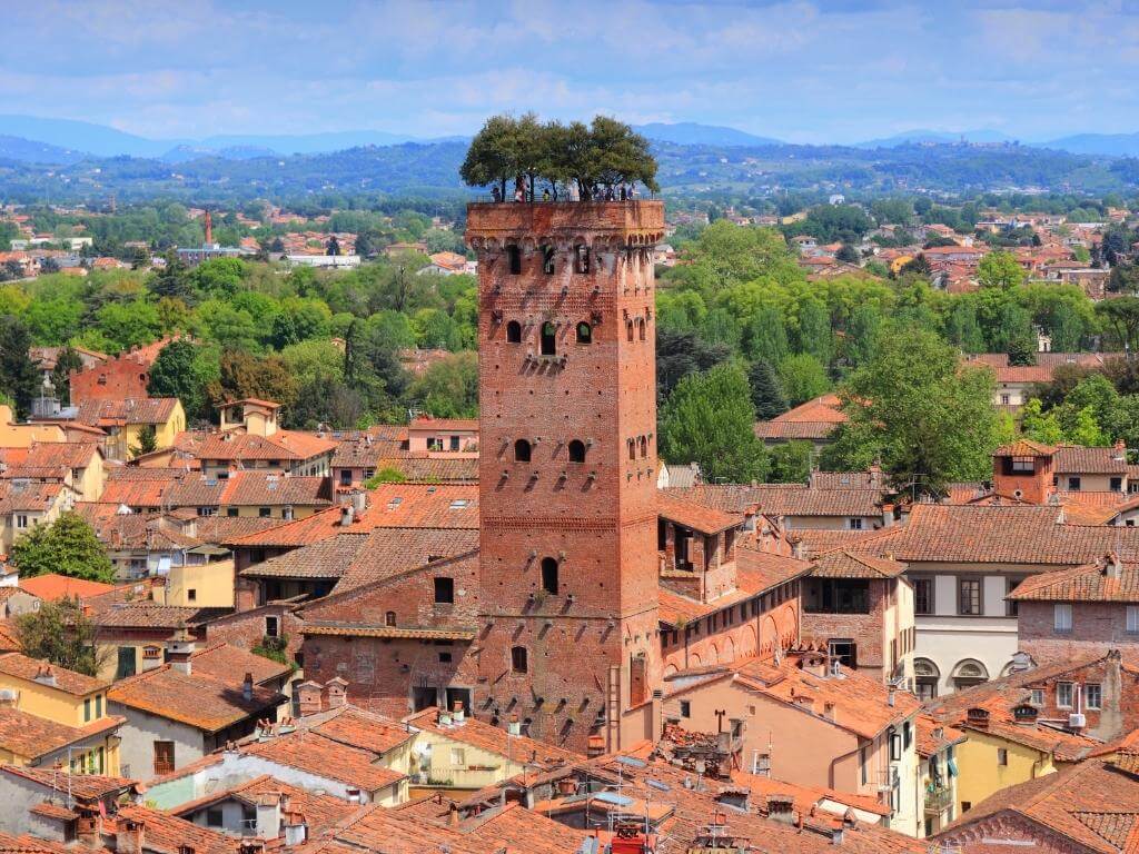 Guinigi Tower in Lucca Italy